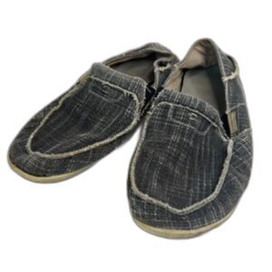 Geckoman Slip On Gray Canvas Loafer Flat Mens Size 12